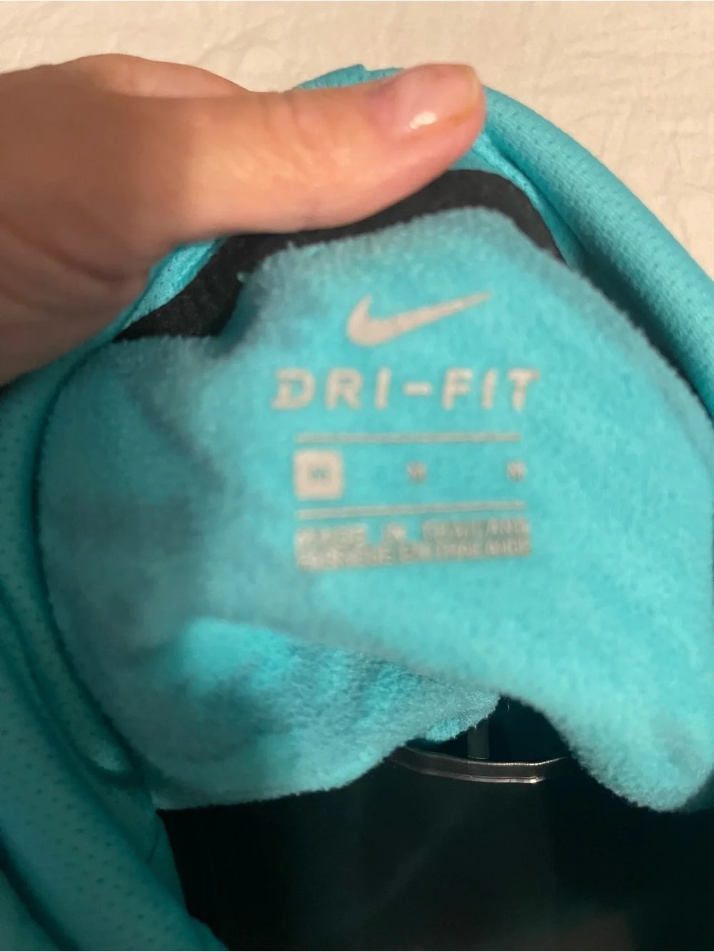 Nike Kids Teal & Navy Patterned Long-Sleeve Swim Rashguard